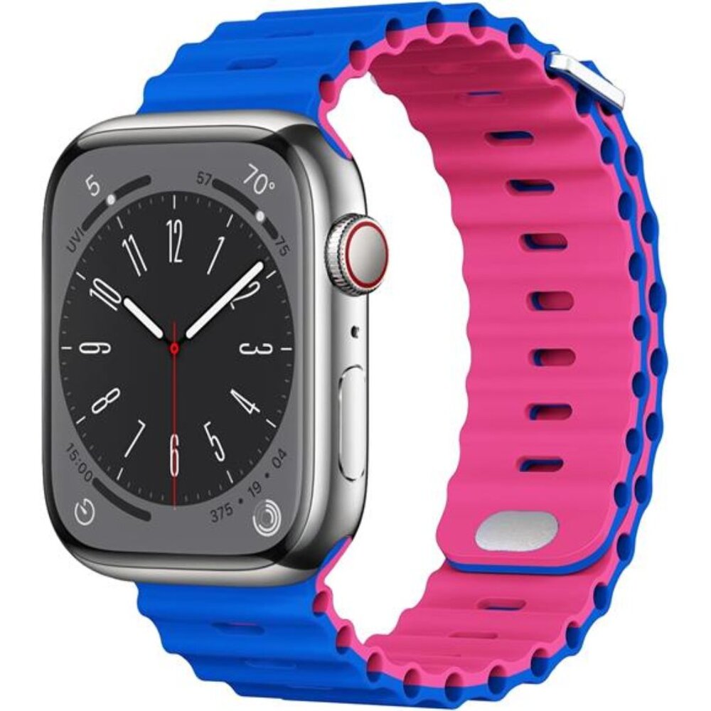 Sport Soft Silicone Compatible with Apple Watch Ocean Band Wristband Ultra 9 8 7